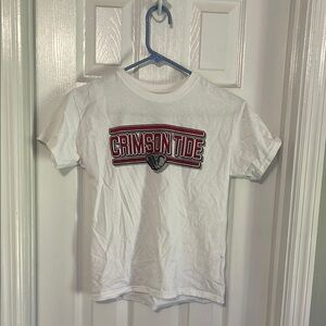 Russell Athletic White and Red Short Sleeve Tees